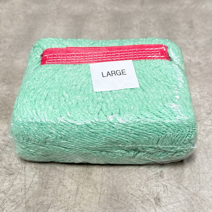 LARGE GREEN BLEND MOP HEAD W/ 1" BAND, LOOPED & BANDED