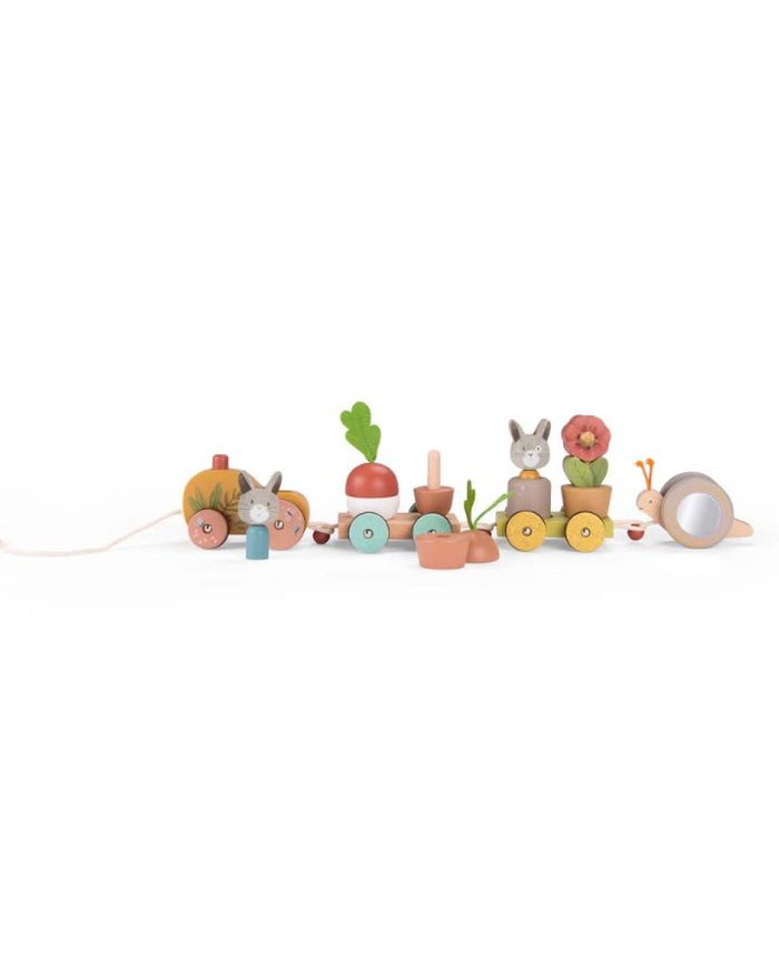 Large Pull-Along Activity Train – Moulin Roty