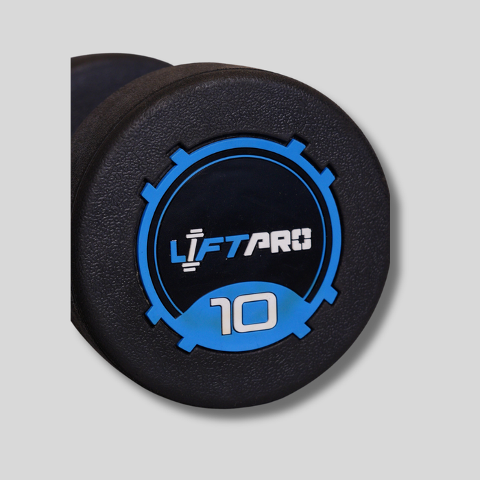 Liftpro Iron Rubber Dumbbells Pair 10 KG