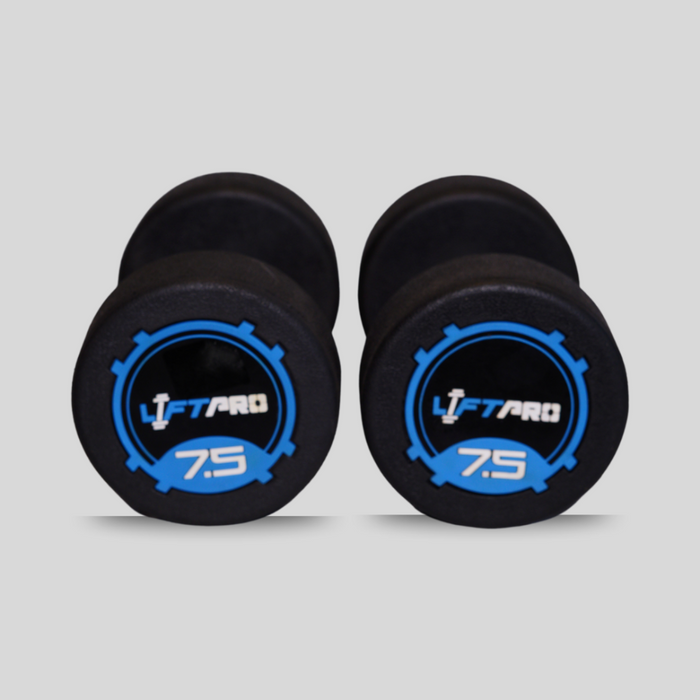 Liftpro Iron Rubber Dumbbells Pair 7.5 KG