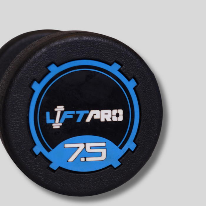 Liftpro Iron Rubber Dumbbells Pair 7.5 KG