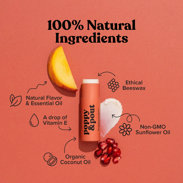 Lip Balm, Pomegranate Peach | Lip Balm
