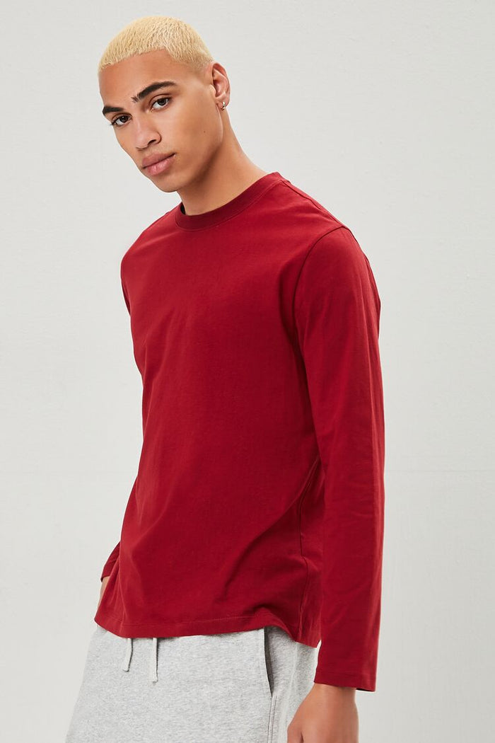 Long-Sleeve Crew Neck Tee