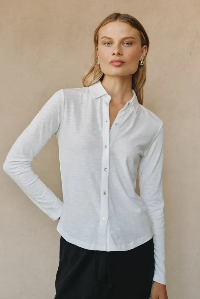 Long Sleeve Knit Button Down Tops Bella Dahl