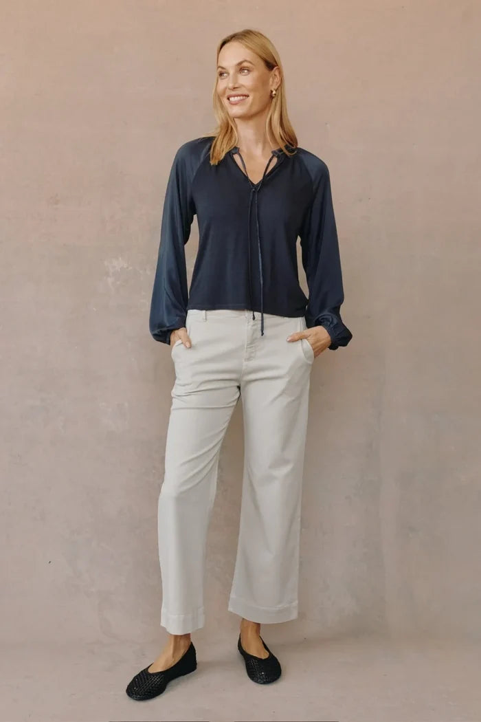Long Sleeve Raglan Mixed Shirt Tops Bella Dahl