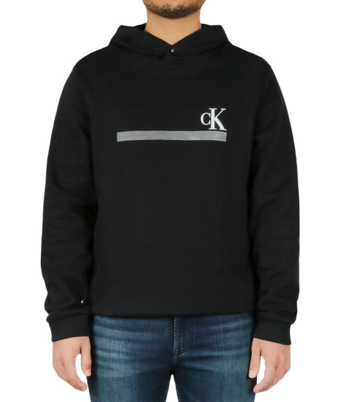 Long Sleeves Foil Stripe Hoodie