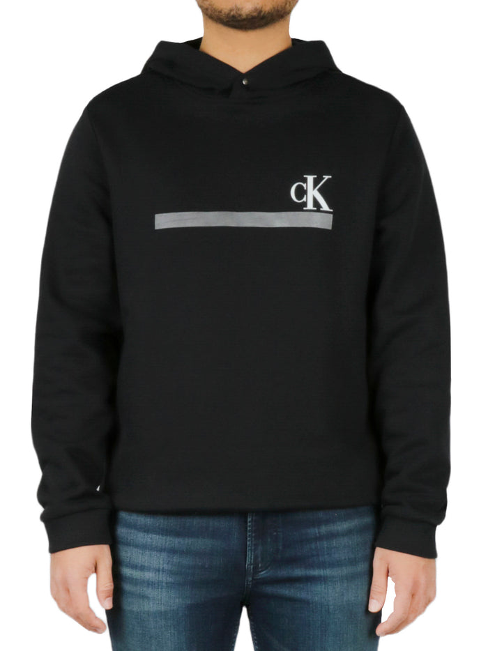 Long Sleeves Foil Stripe Hoodie