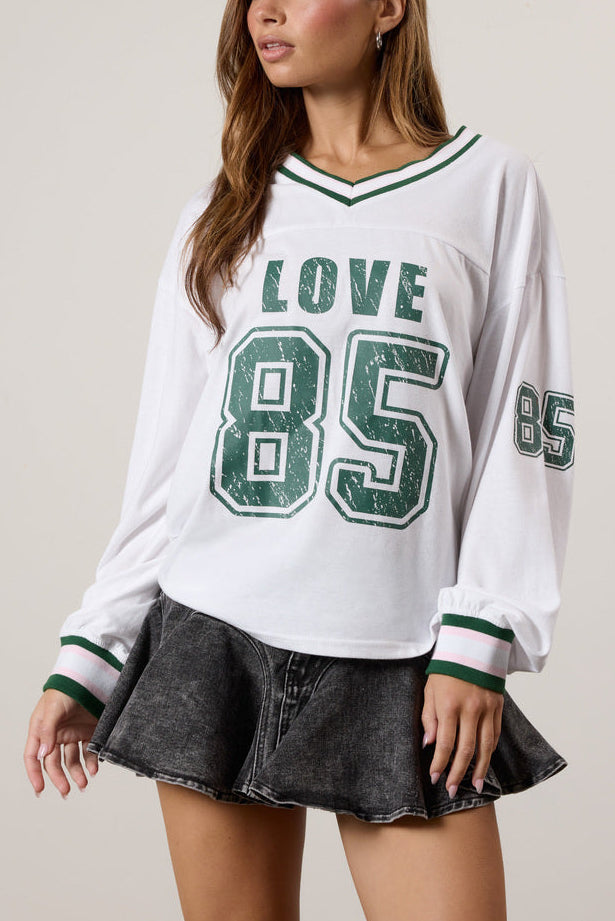 Love Long Sleeve Graphic Jersey