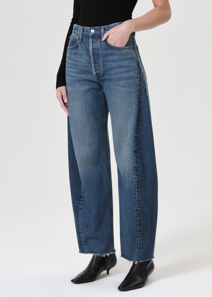 Luna High Rise Pieced Taper Jeans AGOLDE