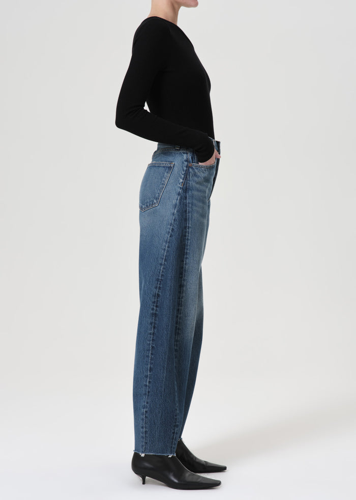 Luna High Rise Pieced Taper Jeans AGOLDE