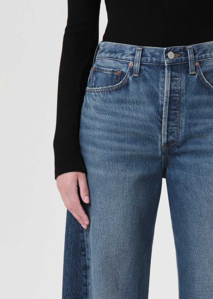 Luna High Rise Pieced Taper Jeans AGOLDE