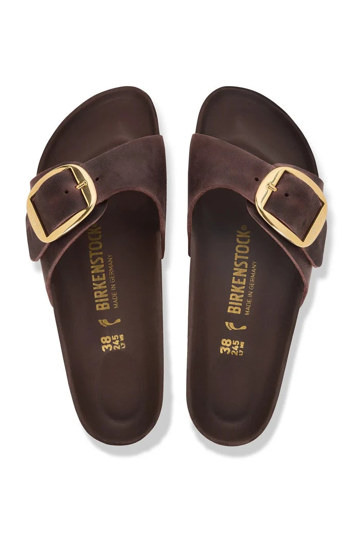 Madrid Big Buckle Natural Leather Oiled Footwear Birkenstock