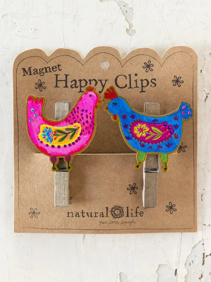 Magnet Happy Clips, Set of 2 - Chicken-view 1