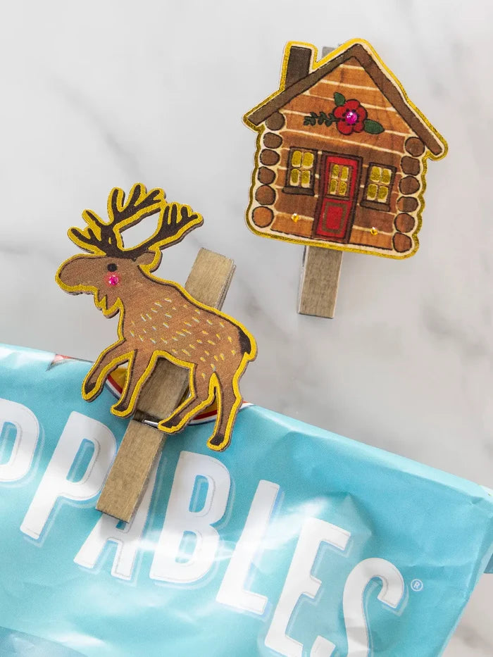 Magnet Happy Clips, Set of 2 - Moose-view 2