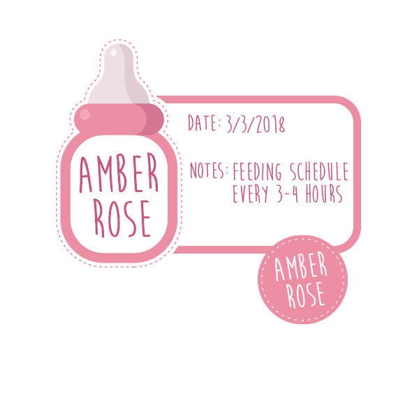 Medium Write-On Baby Bottle Labels