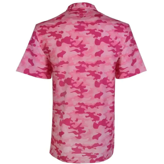 pink camo golf shirt