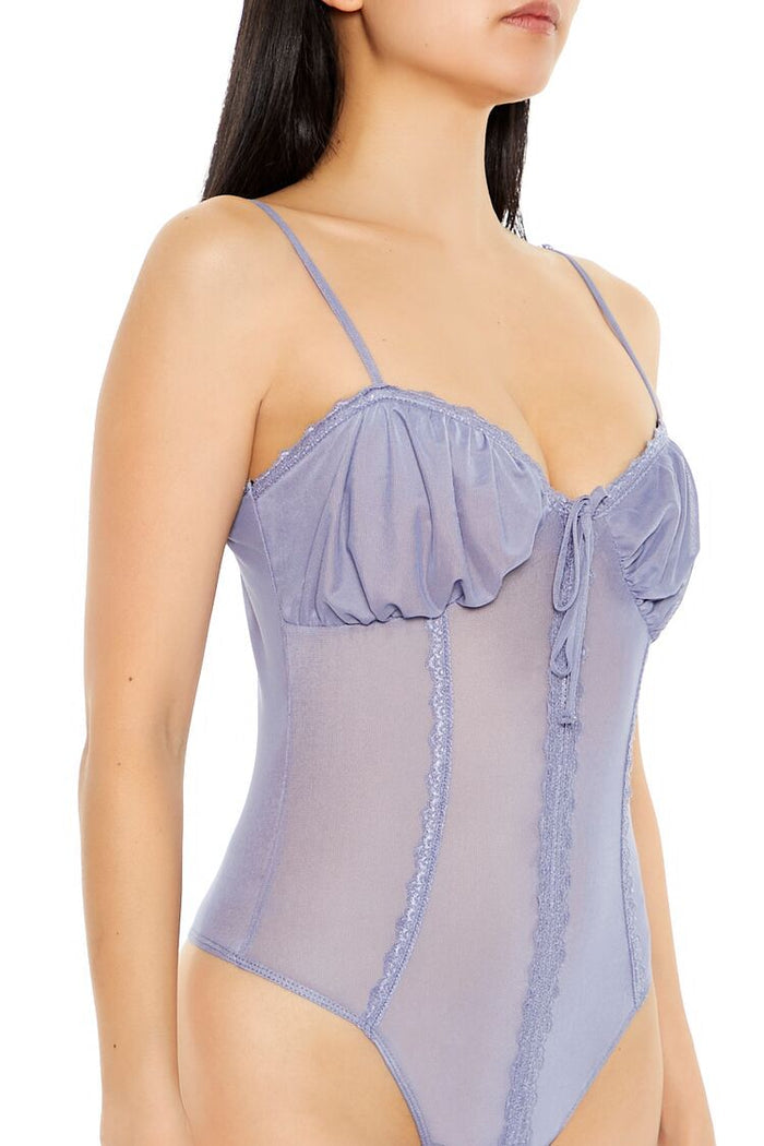 Mesh Cami Thong Bodysuit