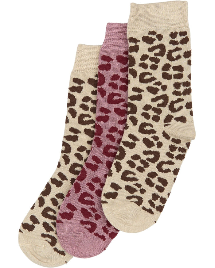MiniPop Bamboo Socks 3 Pack – Leo Mix Kids Socks - MiniPop