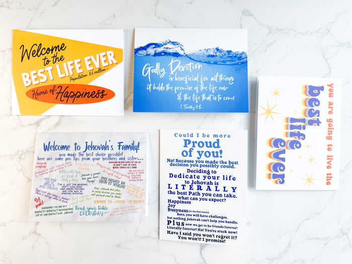 Mixed Baptism 4 x 6 Greeting Card - GINGERS