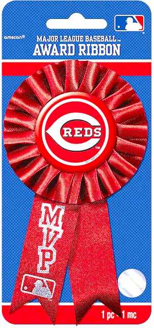 MLB MVP Award Ribbon-Cincinnati Reds - SCRAPBOOKFARE