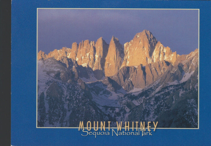 Mt. Whitney Blue Postcard-QTY=50