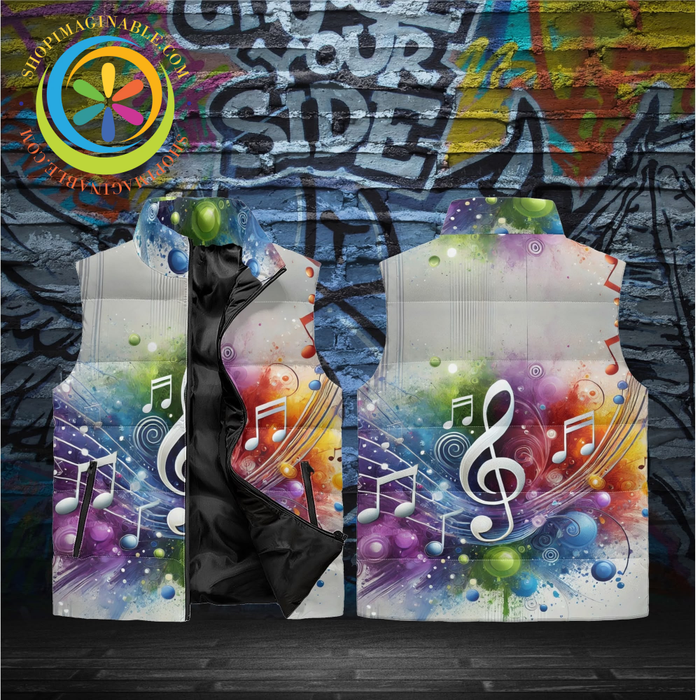 Music Lovers Puffer Vest
