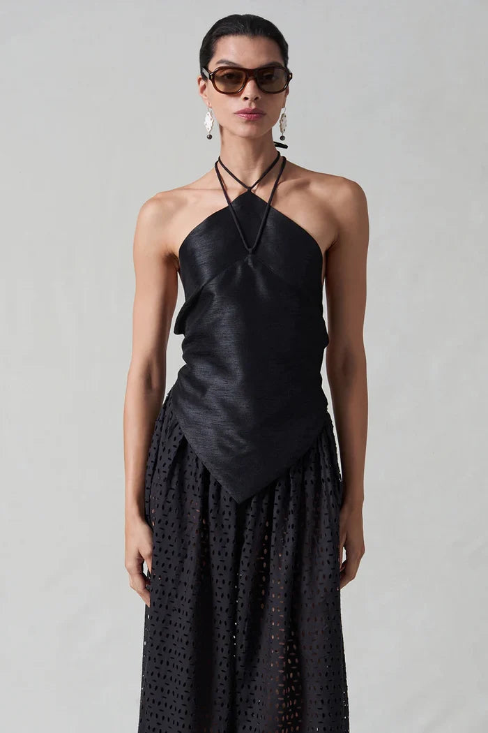 Napkin Dupioni Halter Top T-Shirts & Tanks Chan Luu