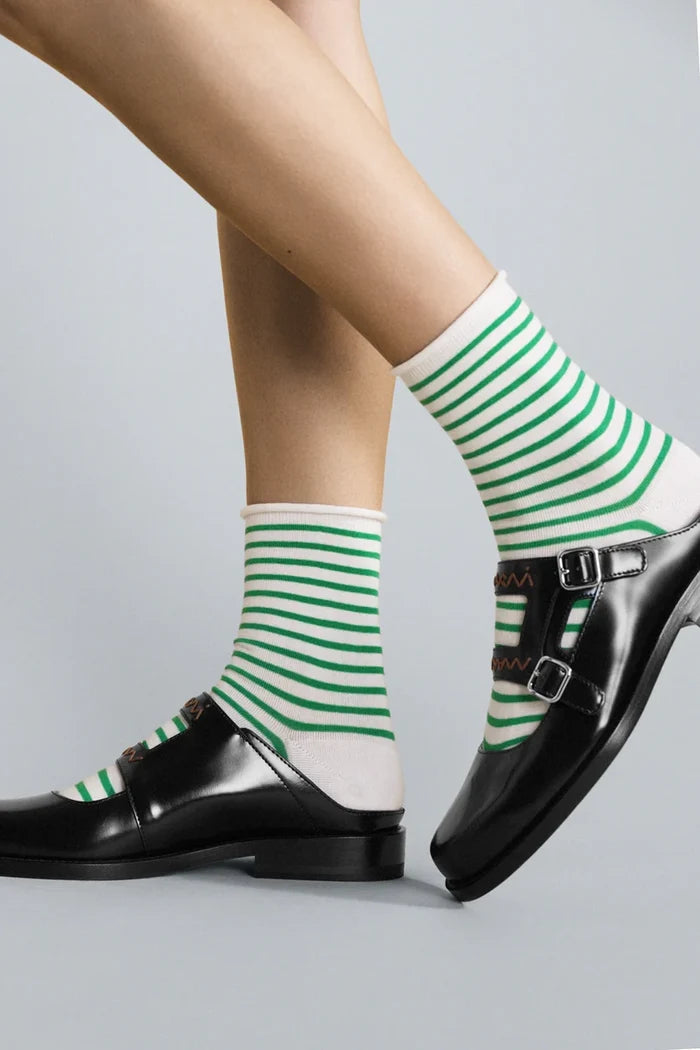 Nautical Stripe Crew Sock Accessories Hansel from Basel