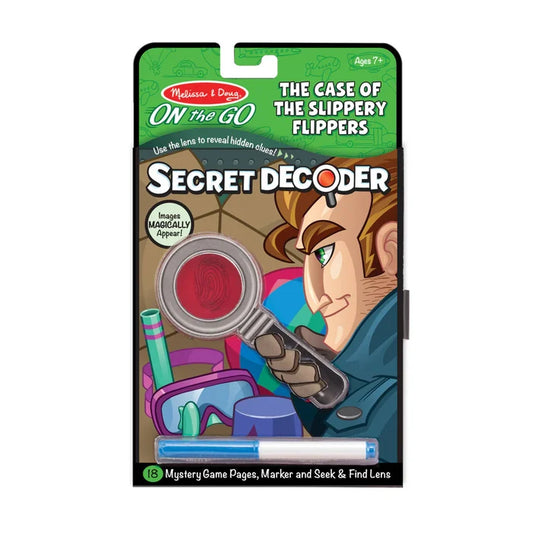 *NEW* Melissa & Doug On-the-Go Secret Decoder - The Case of the Slippery Flippers