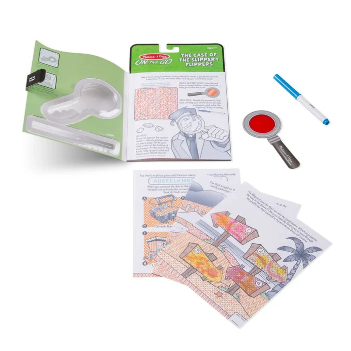 *NEW* Melissa & Doug On-the-Go Secret Decoder - The Case of the Slippery Flippers