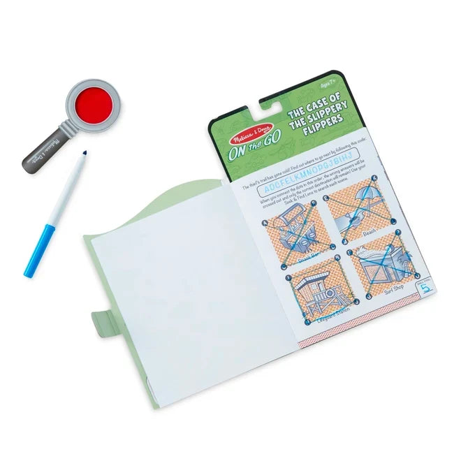 *NEW* Melissa & Doug On-the-Go Secret Decoder - The Case of the Slippery Flippers