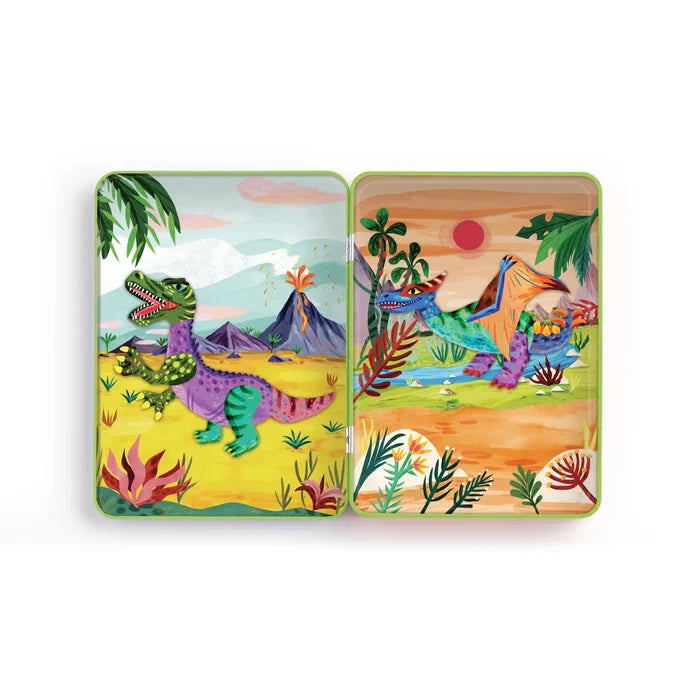 *NEW* Mudpuppy Magnetic Build-It Tin: Dino Mix-Up