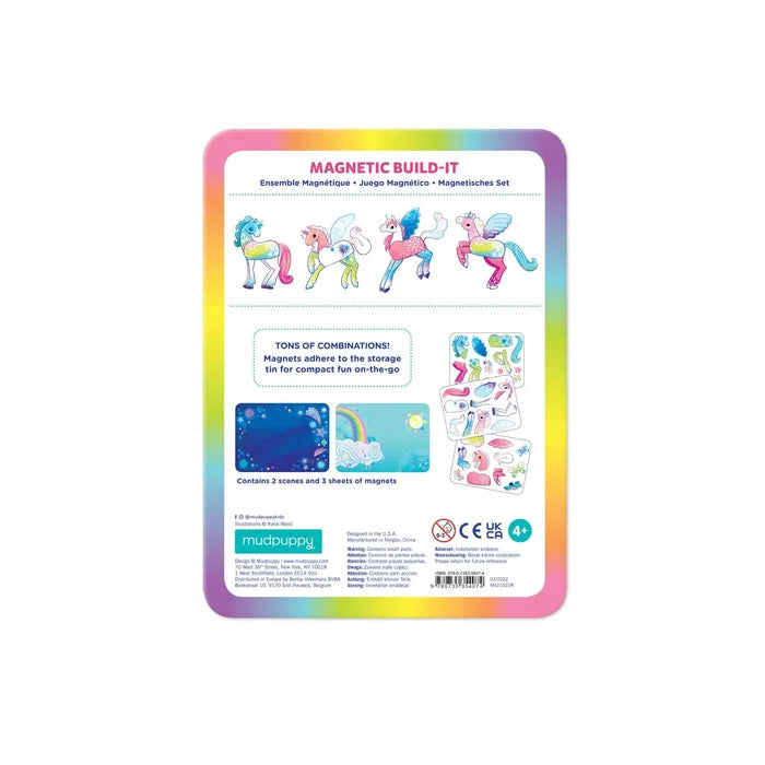 *NEW* Mudpuppy Magnetic Build-It Tin: Unicorn Magic