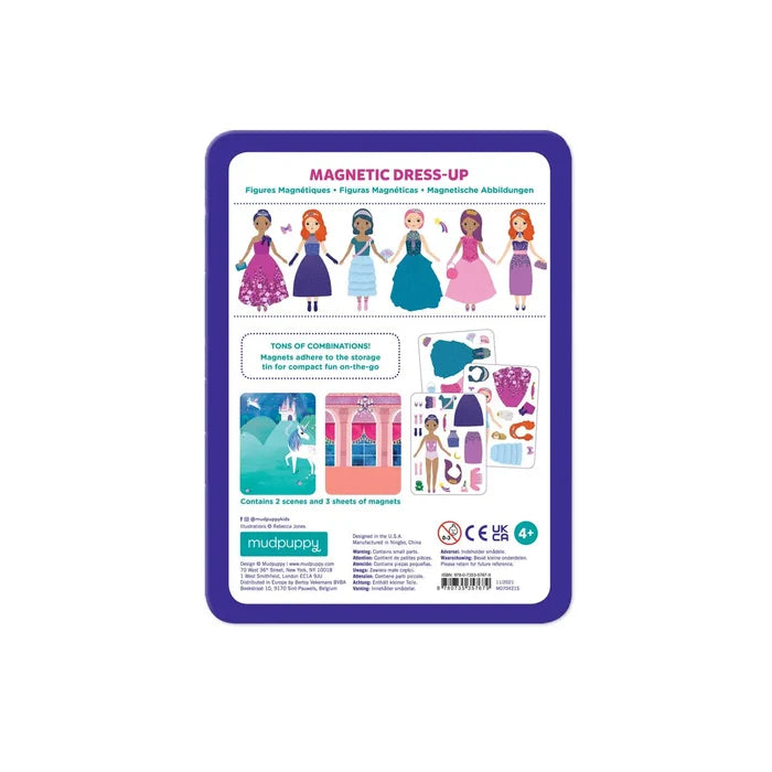 *NEW* Mudpuppy Magnetic Dress-Up Tin: Princess Magic
