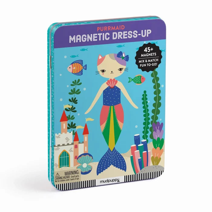 *NEW* Mudpuppy Magnetic Dress-Up Tin: Purrmaid