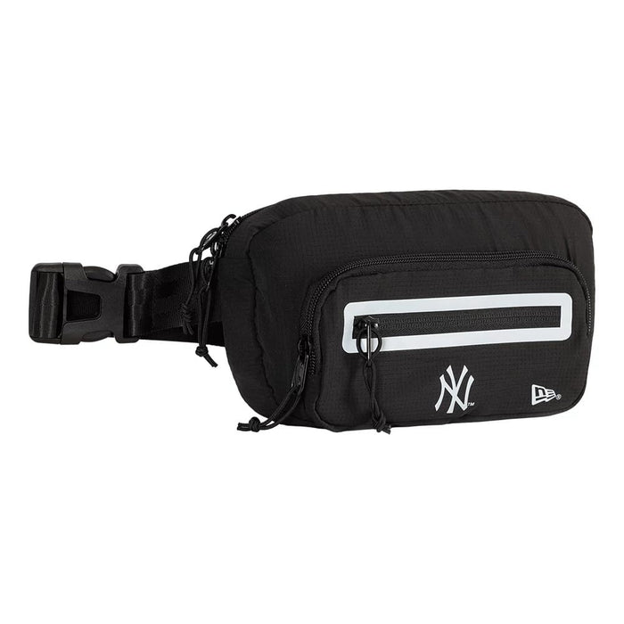Pictured is this New York Yankees Active Mesh Waist Bag in black. 3