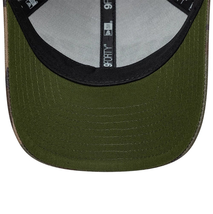 Pictured is this MLB Wordmark New York Yankees 9FORTY M-Crown cap in Woodland Camo. 5