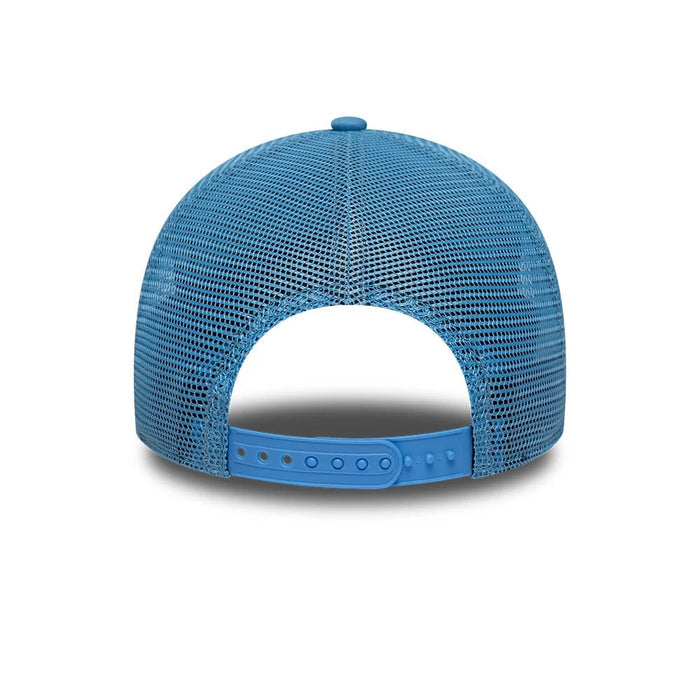 Pictured is this MLB League Essential Youth New York Yankees 9FORTY A-Frame Trucker cap in pastel blue. 4