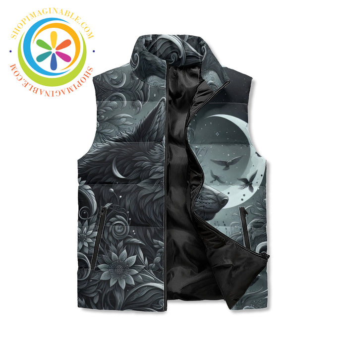 Night Wolf Puffer Vest