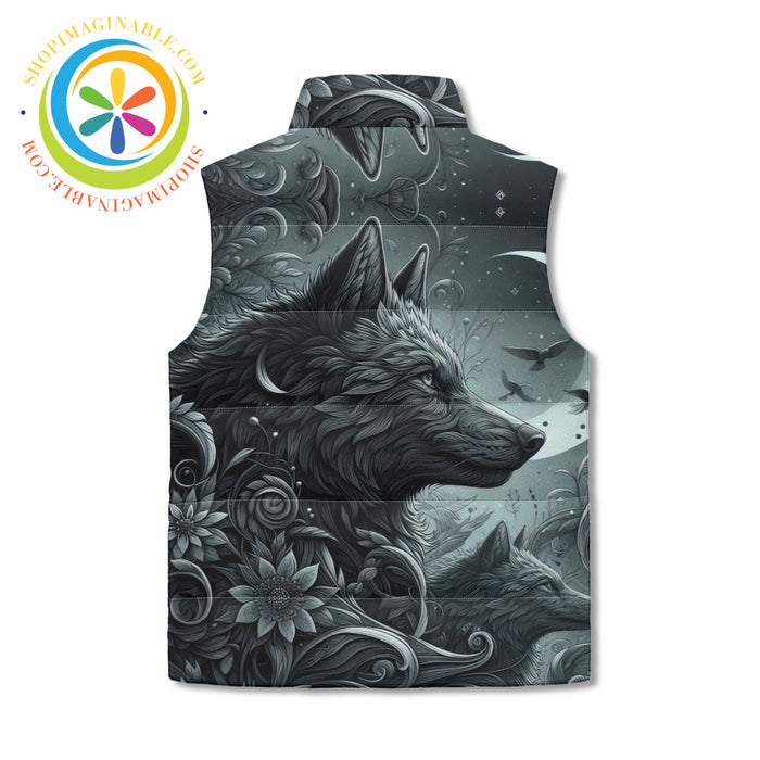 Night Wolf Puffer Vest