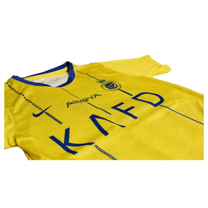 NIKE AL-NASR AROYA KAFD RONALDO HOME FOOTBALL KIT KIDS ORI
