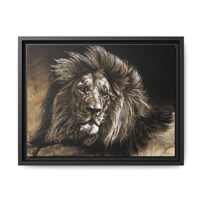 "No Worries" Framed Canvas