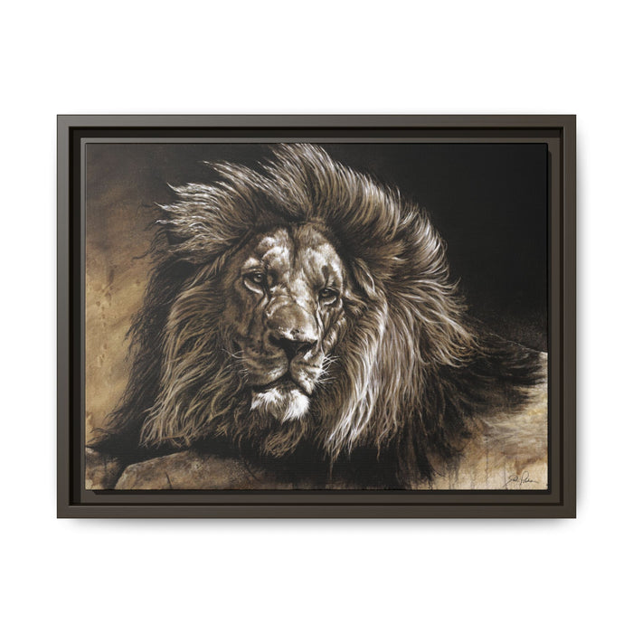 "No Worries" Framed Canvas