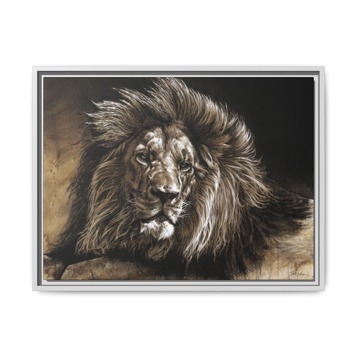 "No Worries" Framed Canvas