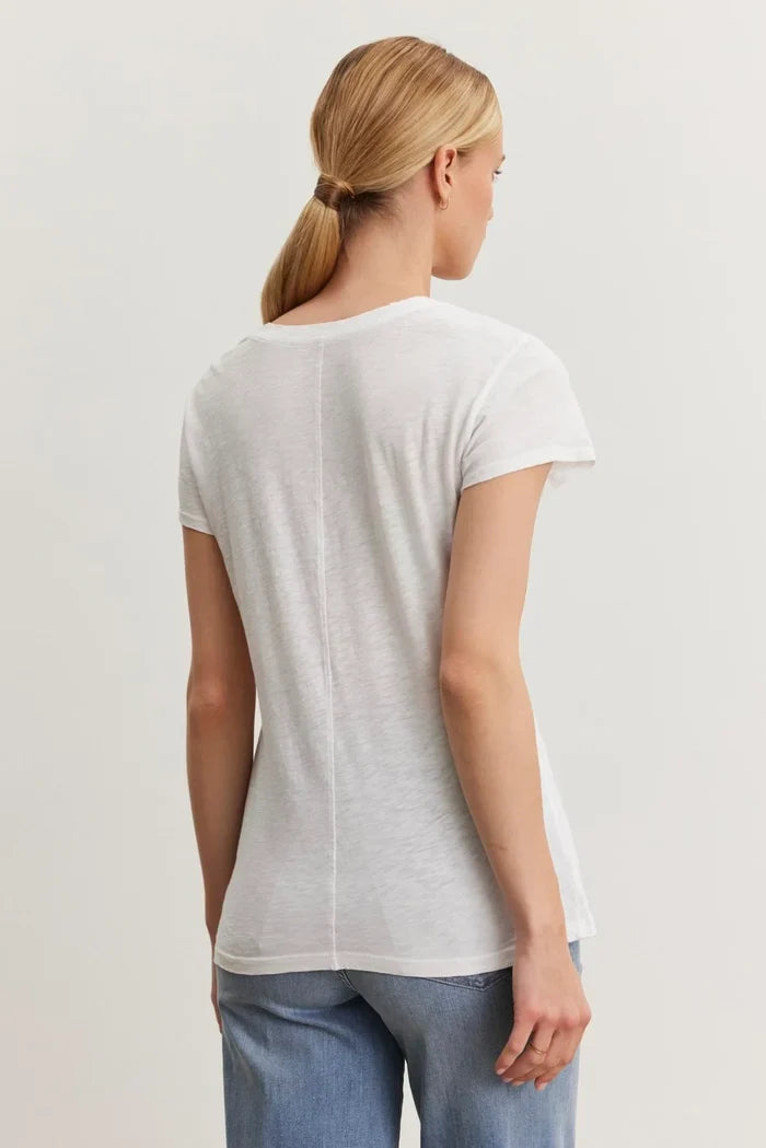 Odelia Cotton Slub Crew Neck Tee T-Shirts Velvet by Graham & Spencer