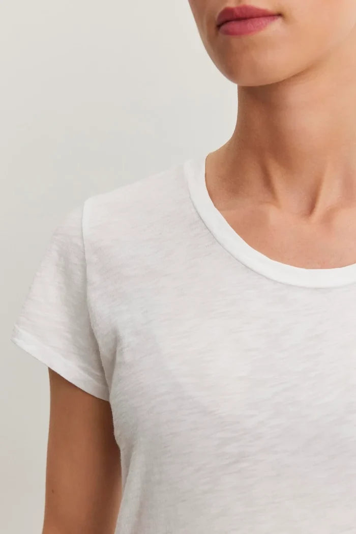 Odelia Cotton Slub Crew Neck Tee T-Shirts Velvet by Graham & Spencer