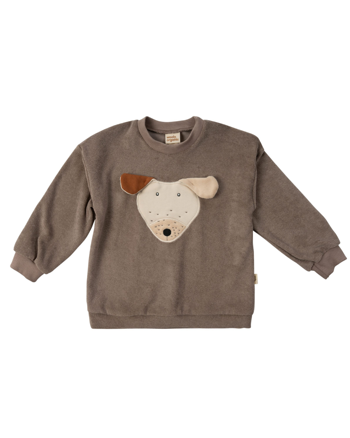 Organic Cotton Dog Terry Oversized Sweater – GOTS Kids’ Sweatshirt - Wooly Organic