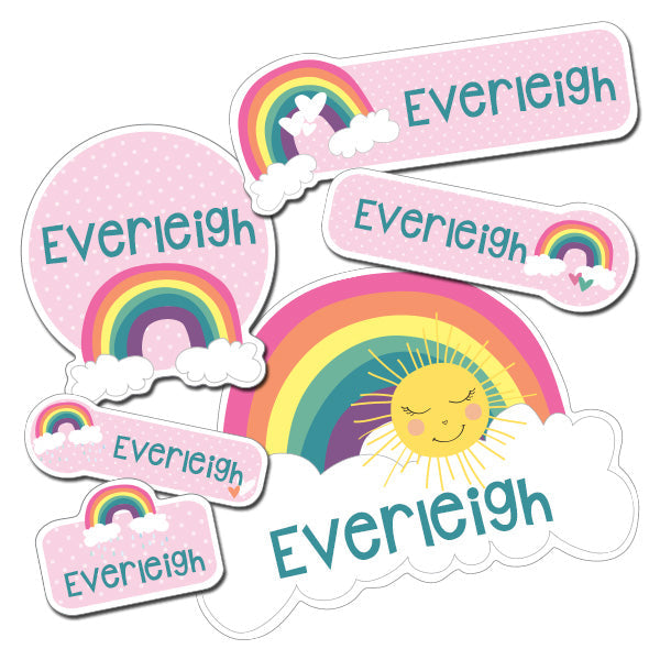 Over the Rainbow Kiddie Label Pack