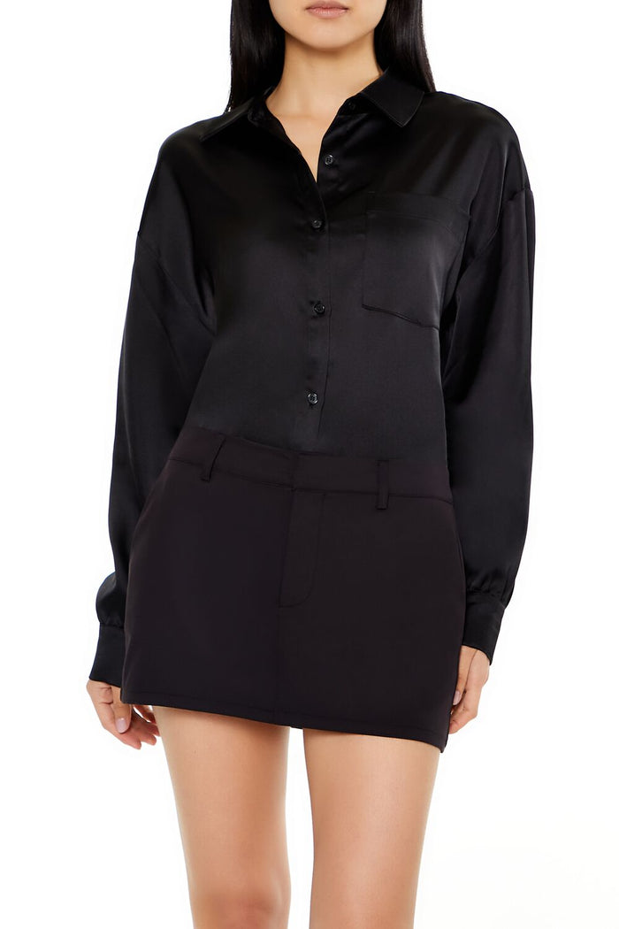 Oversized Satin Shirt