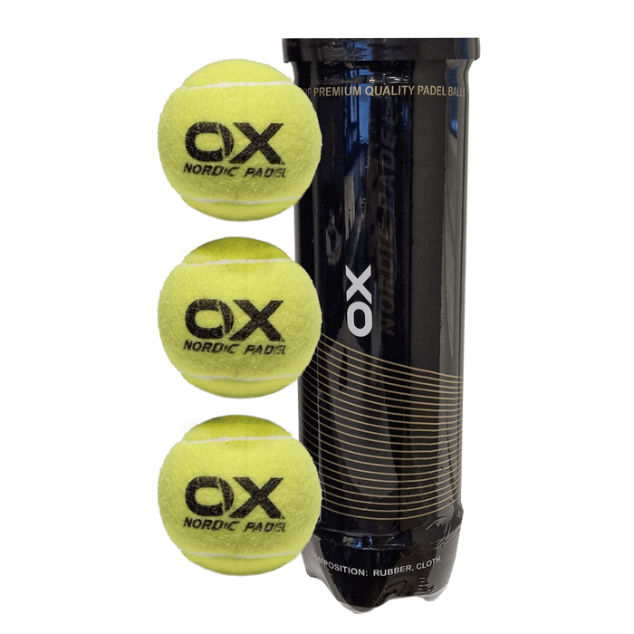 OX PADEL RACKET TENNIS BALLS PACK OF 3